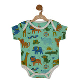 ZOO BII DOO – Animal Print Nest Basic Short Sleeve Bodysuit