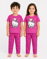 Kids Pink Hello Kitty 2-Piece T-Shirt & Pajama Set