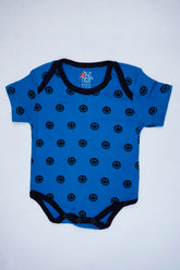 Just Smile + ZOO - Nest Basic Short Sleeve Bodysuit, (Royal Blue)