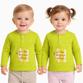 Chota Sa Makora Henley Sweatshirt - Lime Green