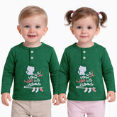 Billi Ke Bachon Ke Mozay Henley Sweatshirt - Jade Green