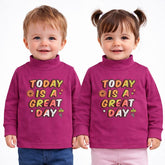 Need More Space Mock Turtle Neck Sweatshirt - Pink