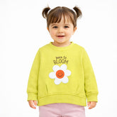 Ruffle Charm Round Neck Sweatshirt