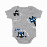 Ghousla Short Sleeve Bodysuit Grey Marl