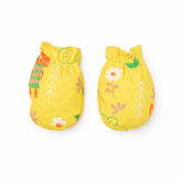 Yellow Printed Mitten