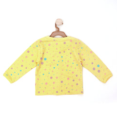Lemonade Color Polka Dot Sleeping Suit Co-rd sets