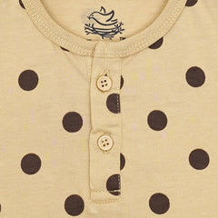 Polka-Dot Henley Baby T-Shirt