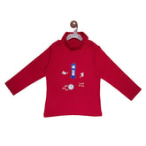 Ghari pai chooha nacha turtle neck in red