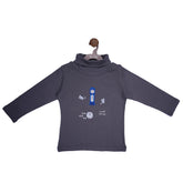 Ghari Pai Chooha Nacha Turtle-Neck in Heather Grey