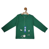 Ghari pai chooha naacha Henley in Jade Green