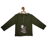 Billi k bachon Henley in Olive green