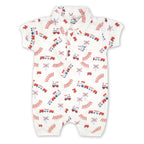 Pack Of 3 Nautical Polo Rompers