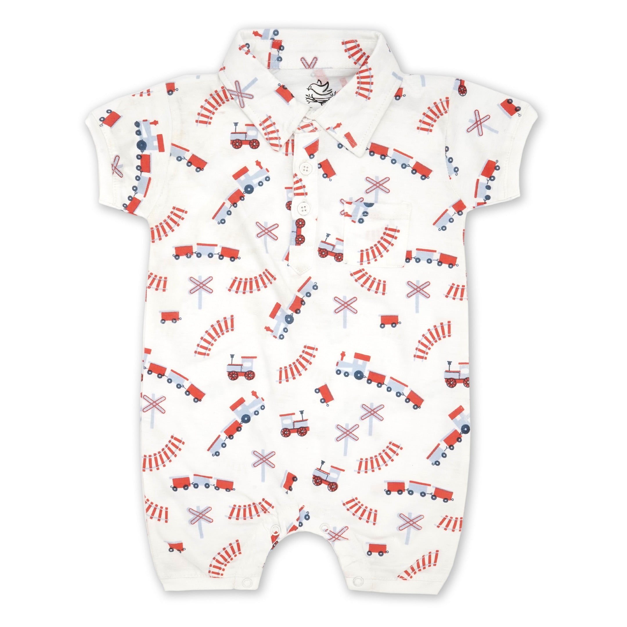Pack Of 3 Nautical Polo Rompers