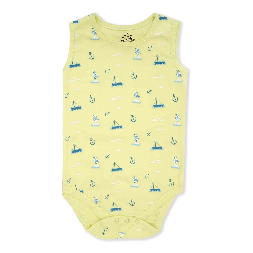 Little Sailor Sleeves Less Bodysuit