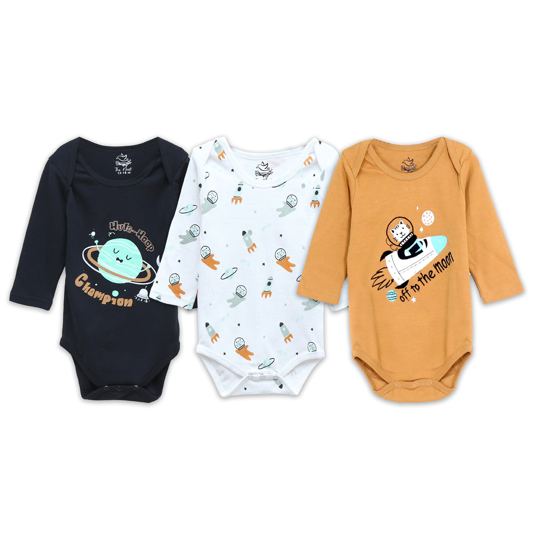 Off to the moon bodysuit Pack of 3