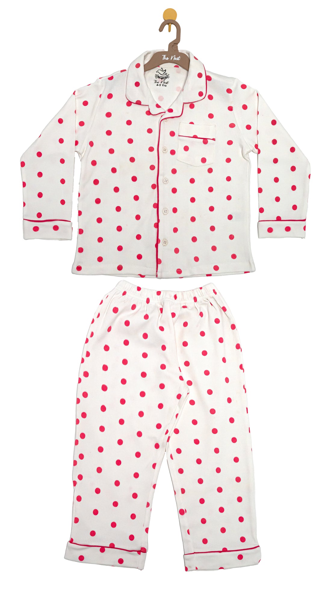 2-piece Night Suit—Polka dots