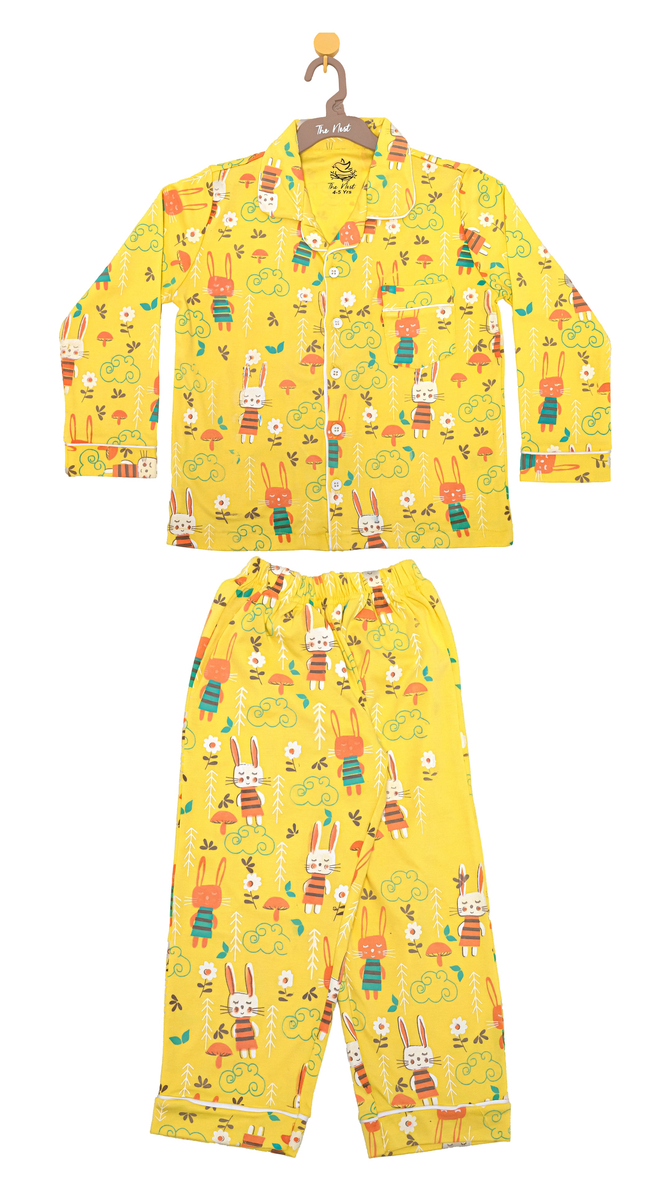 Happy bunny 2-Piece button-down pyjama set
