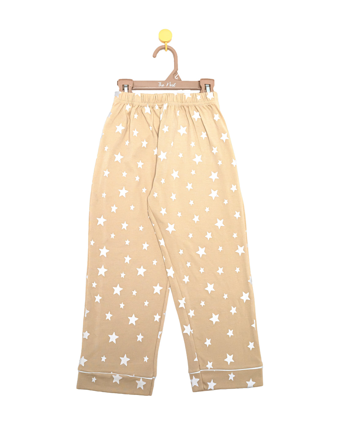 Cream Starry 2-piece button-down Pyjama set