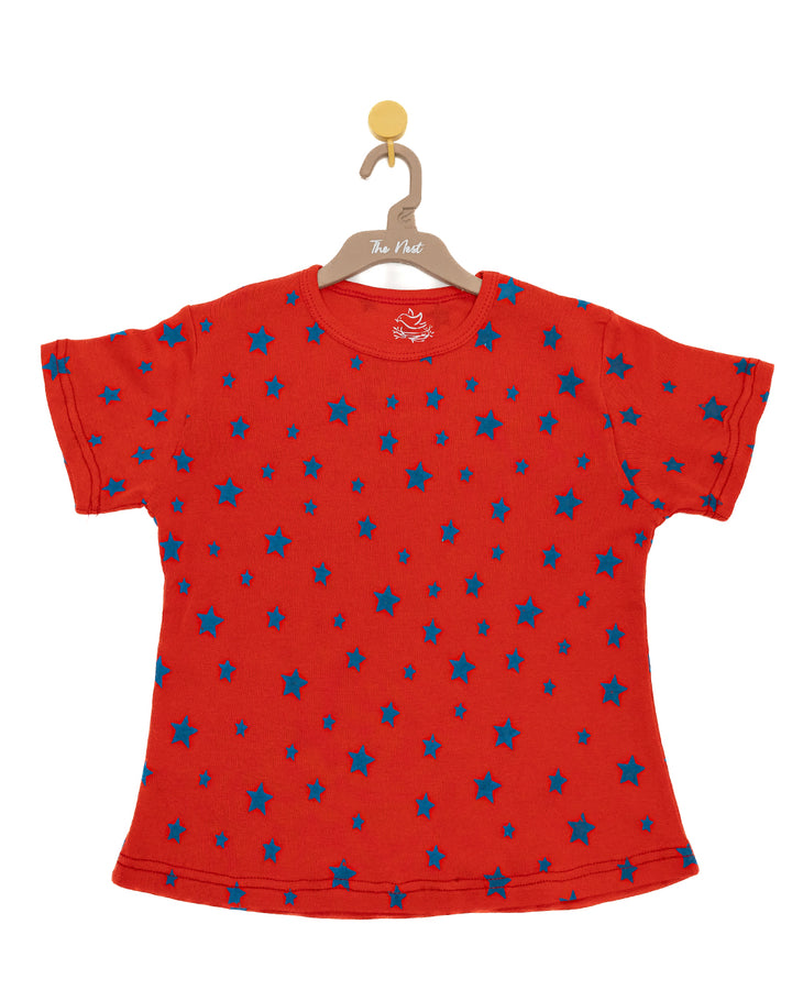 Red Starry 2-piece Pyjama set