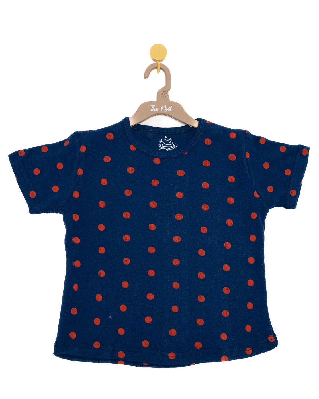 Generic Night Suit (Crew Neck) - Polka Dot Blue