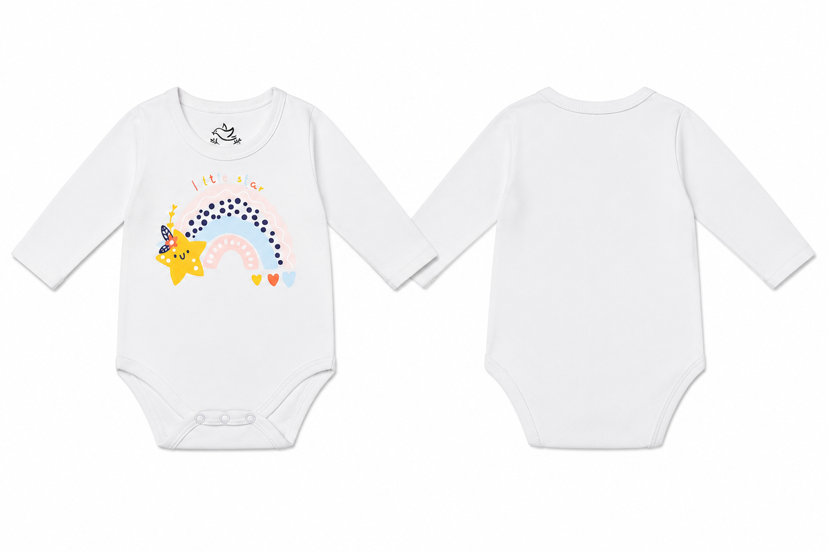 Generic Long Sleeve Body Suit White