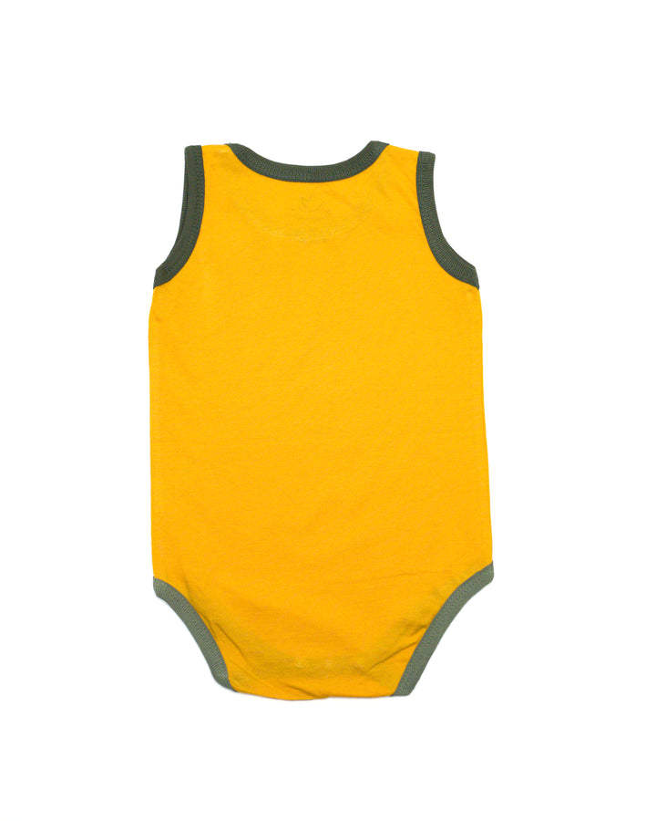 Generic Sleeve Less Body Suit Dark Yellow Solid