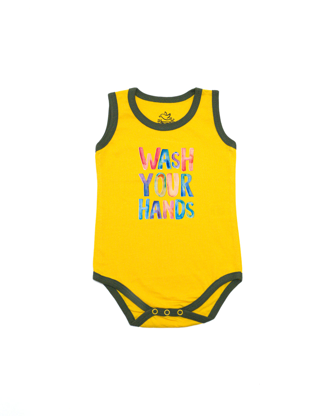 Generic Sleeve Less Body Suit Yellow, Solid