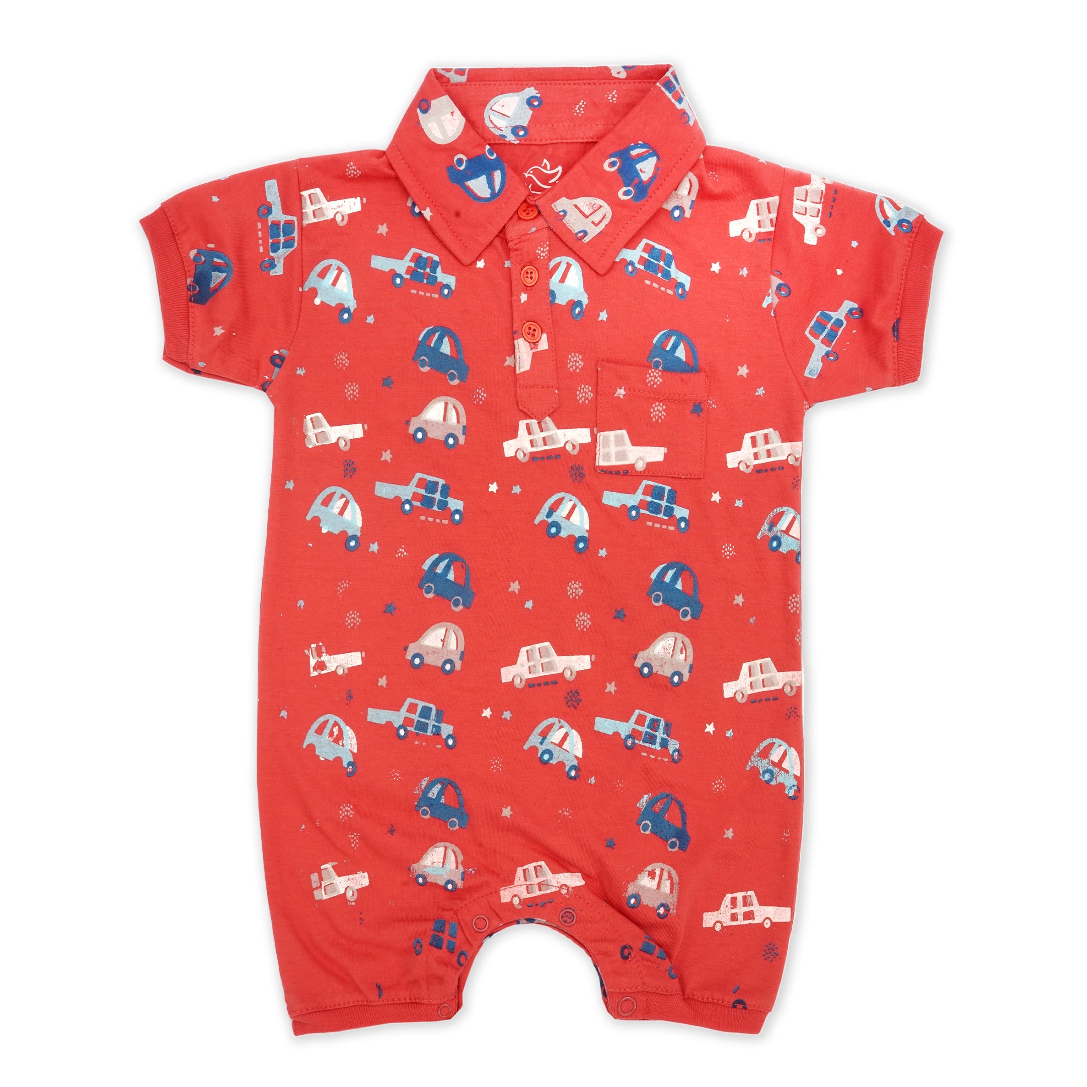 Pack Of 3 Nautical Polo Rompers