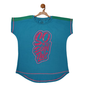 Girls Baggy T-Shirt (Blue)