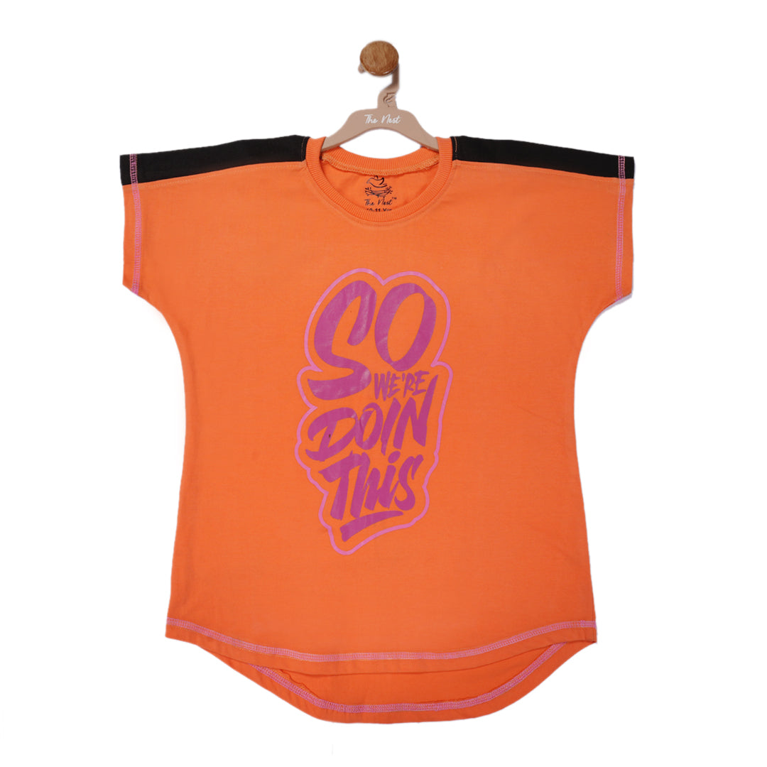 GENERIC Girls Baggy T-Shirt Orange