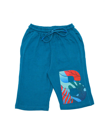 GENERIC Shorts Teal S-Jersey Fabric