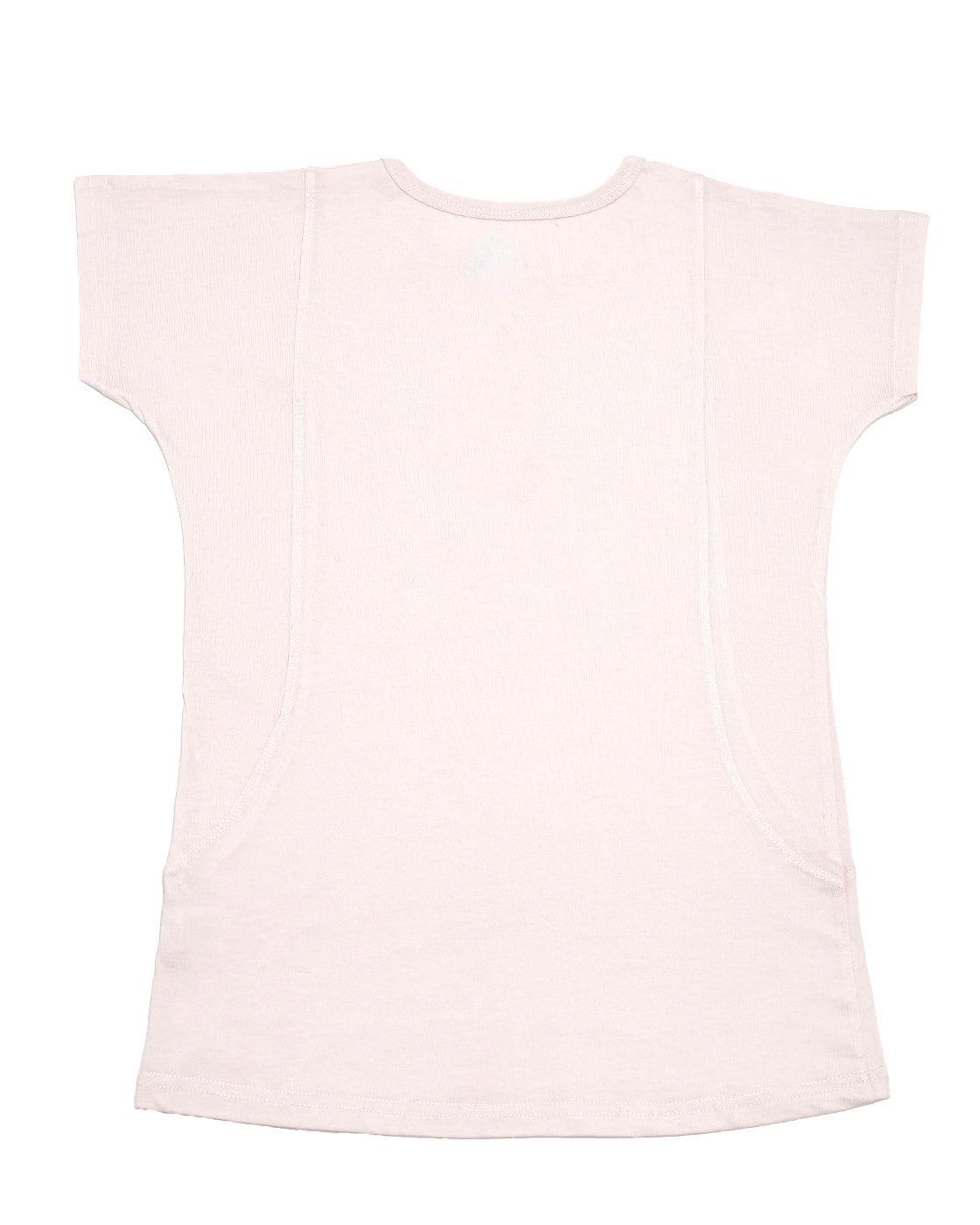 Soft Pink Henley Tunic T-Shirt