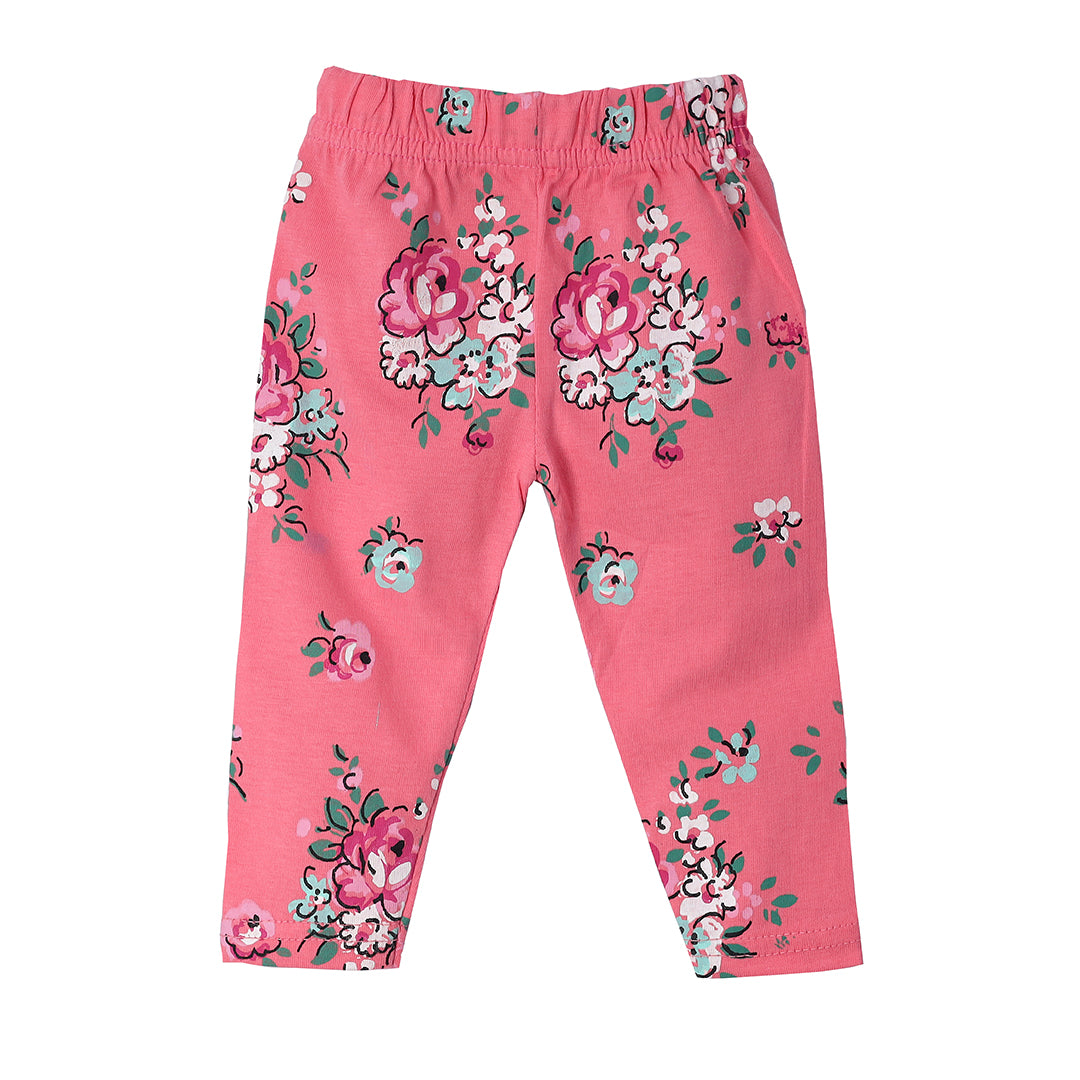 Coral Blossom Baby Pajamas