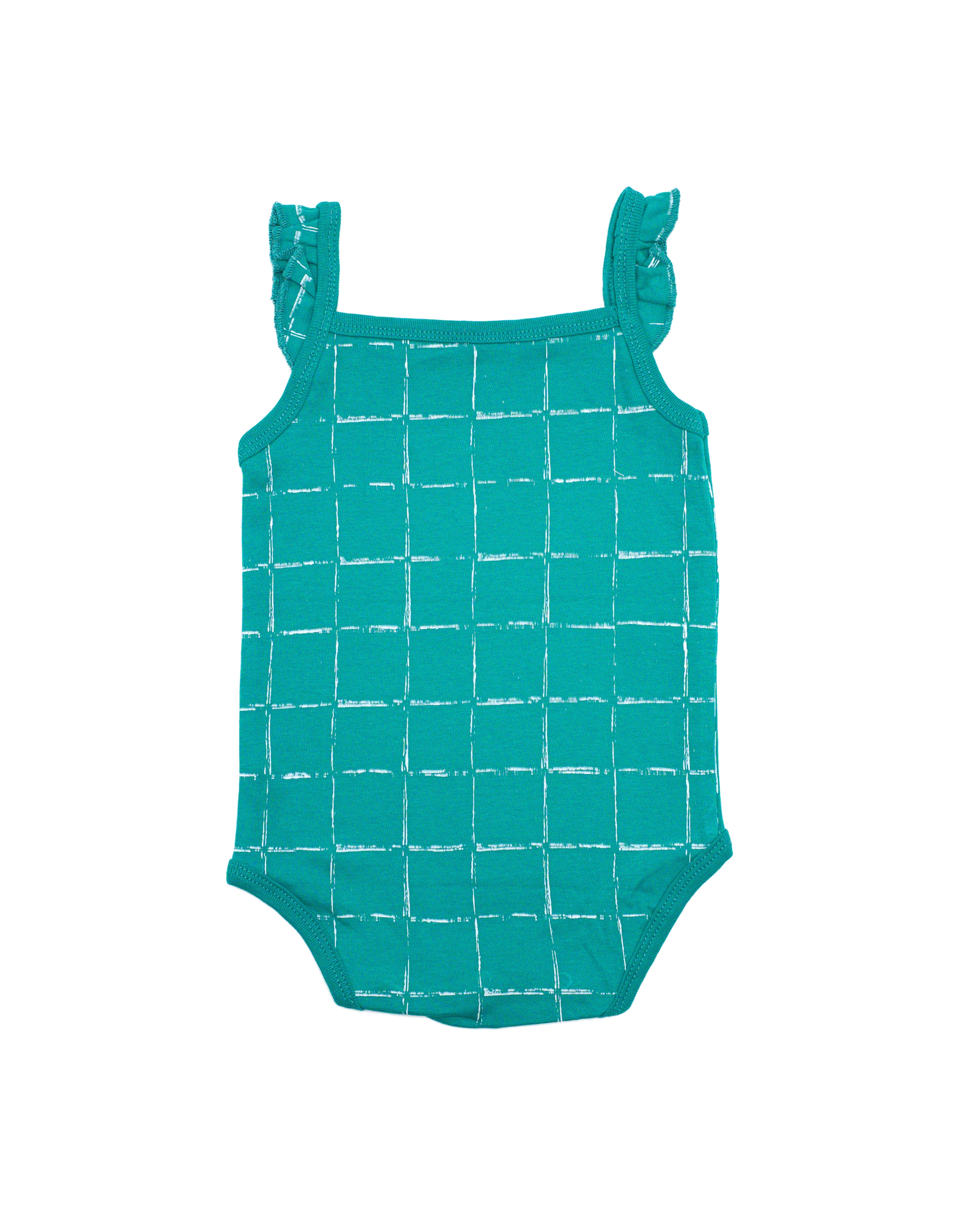 Apple of My Eye Sleeves Less Frill Bodysuit