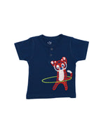 Hula-Hooping Tiger Henley T-Shirt