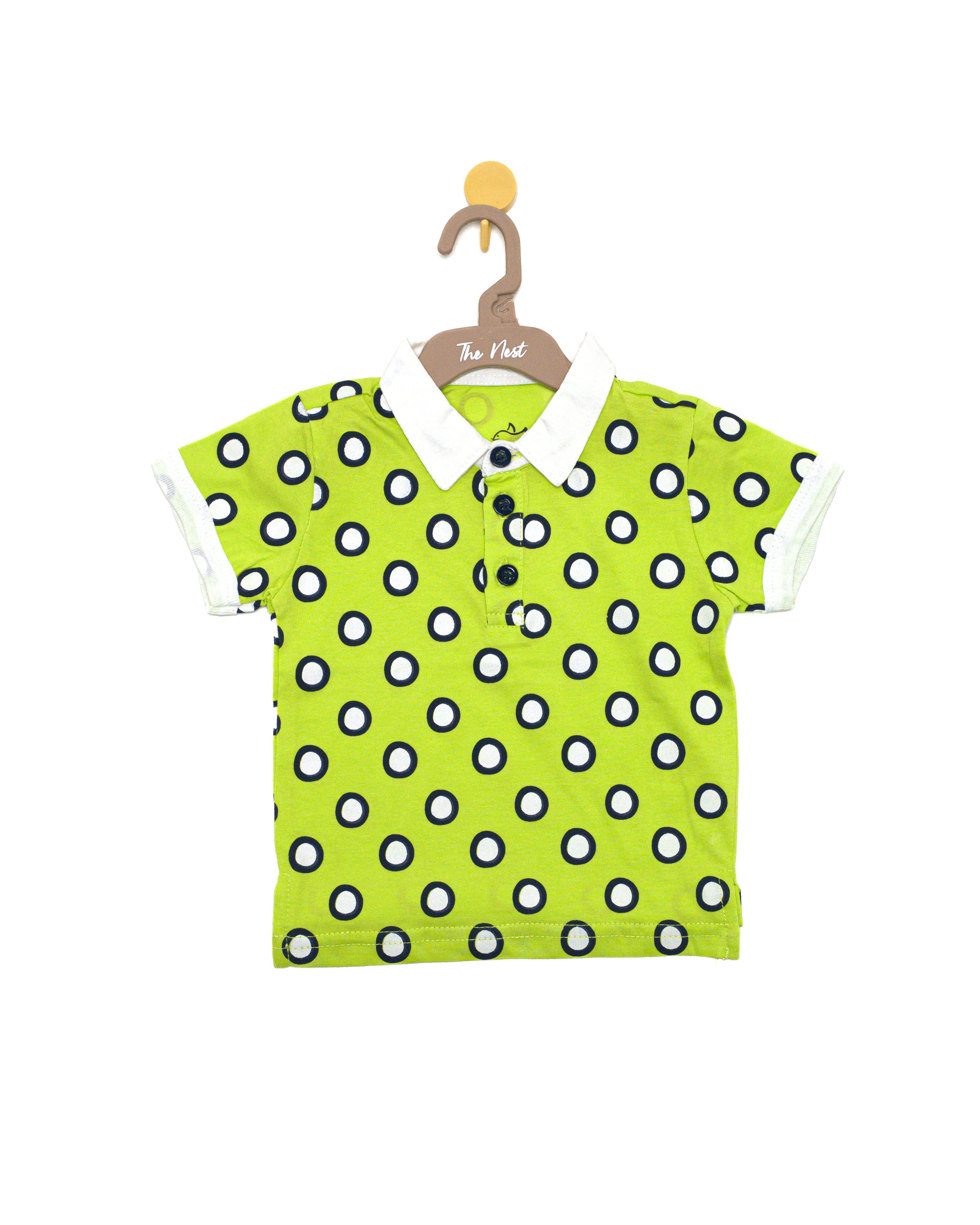 Polka Dot Lime Polo