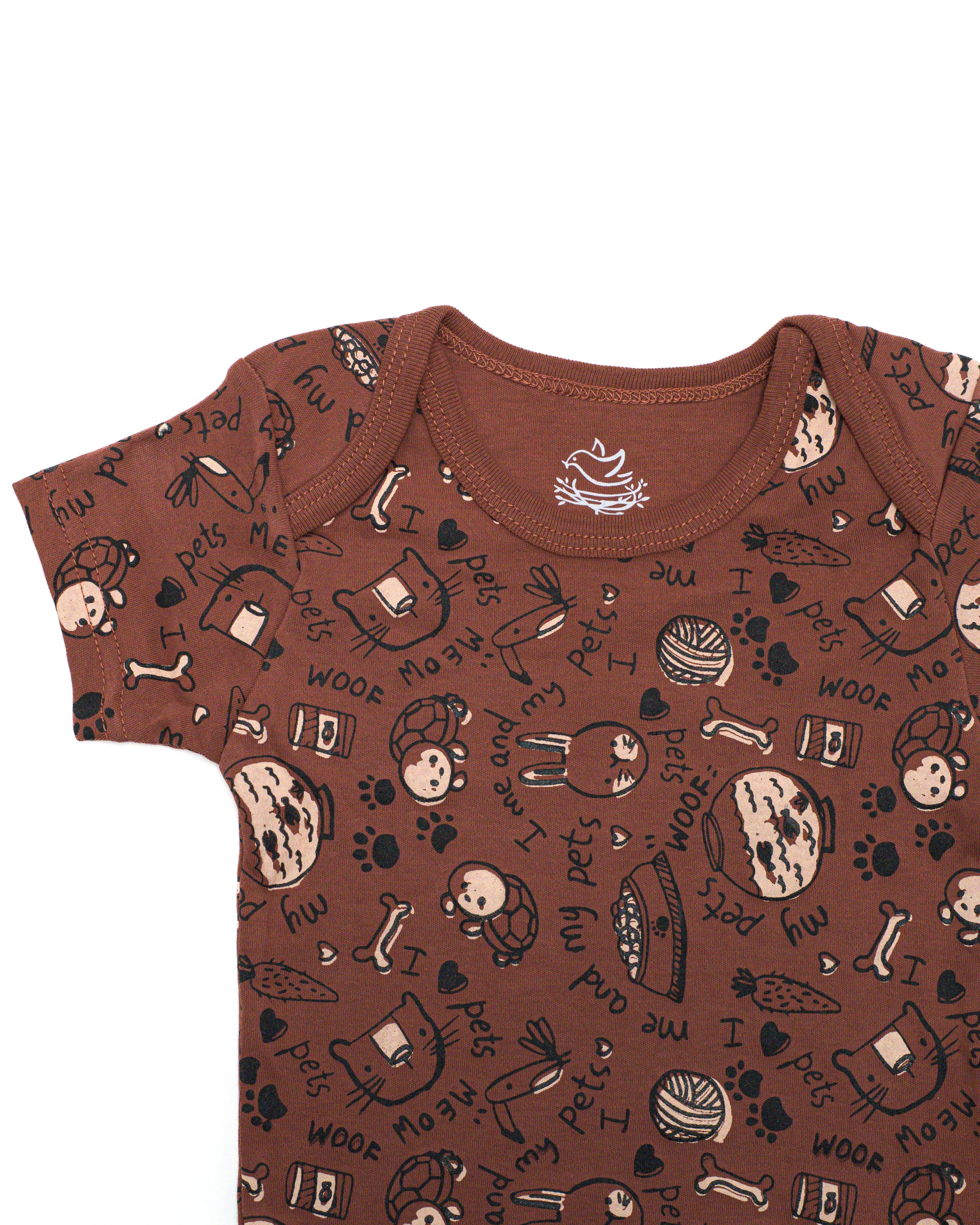 Me And My Pets Short Sleeve Bodysuit