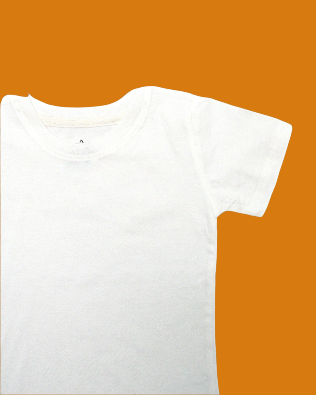 Classic white crew-neck tee