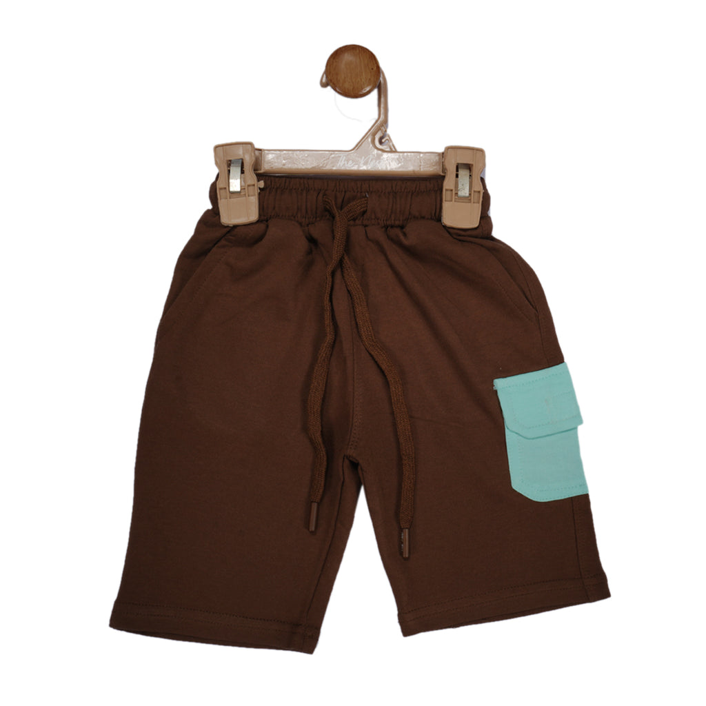 Adventure Begins Short (Brown & Sky Blue)