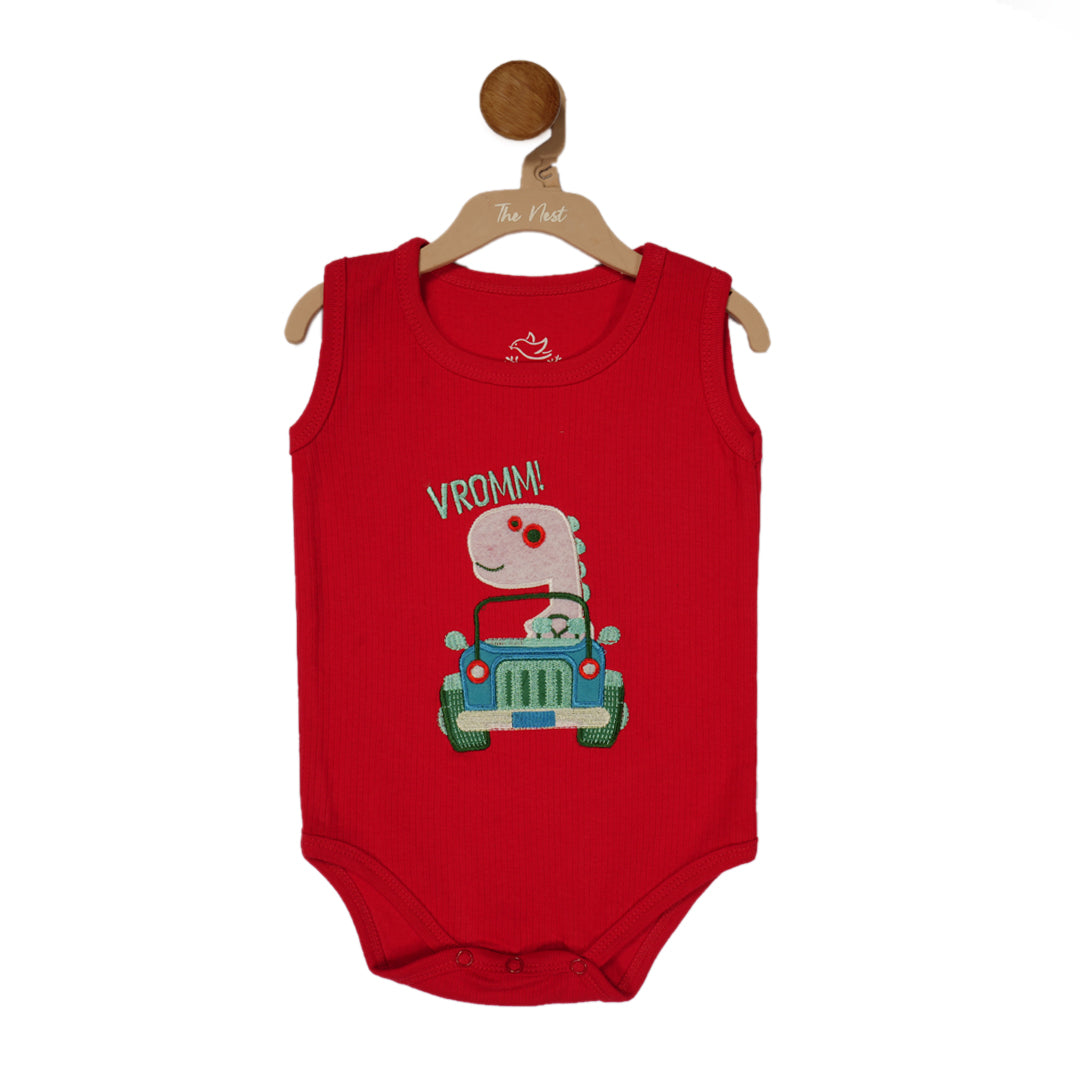 Dino Drive Sleeveless Bodysuit.