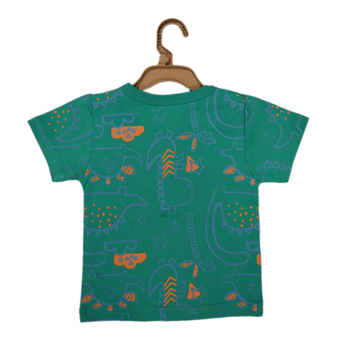 Dino-Mite Teal Henley T-Shirt