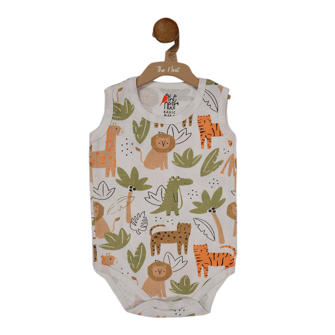 Zoo Bi Doo – Nest Basic Sleevesless Animal Print Bodysuit