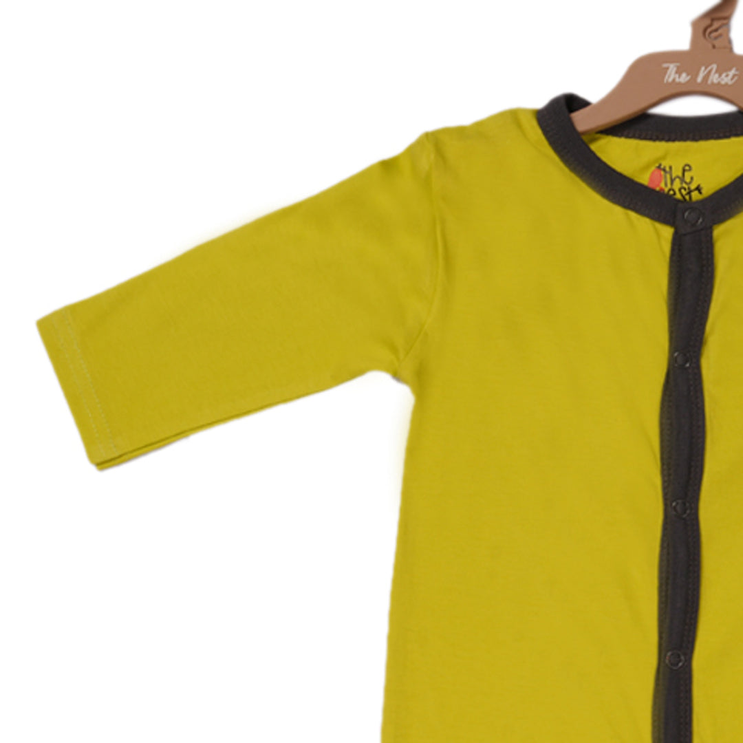 ZOO BII DOO – Nest Basic Long Sleeve Sleeping Suit – Mustard Yellow