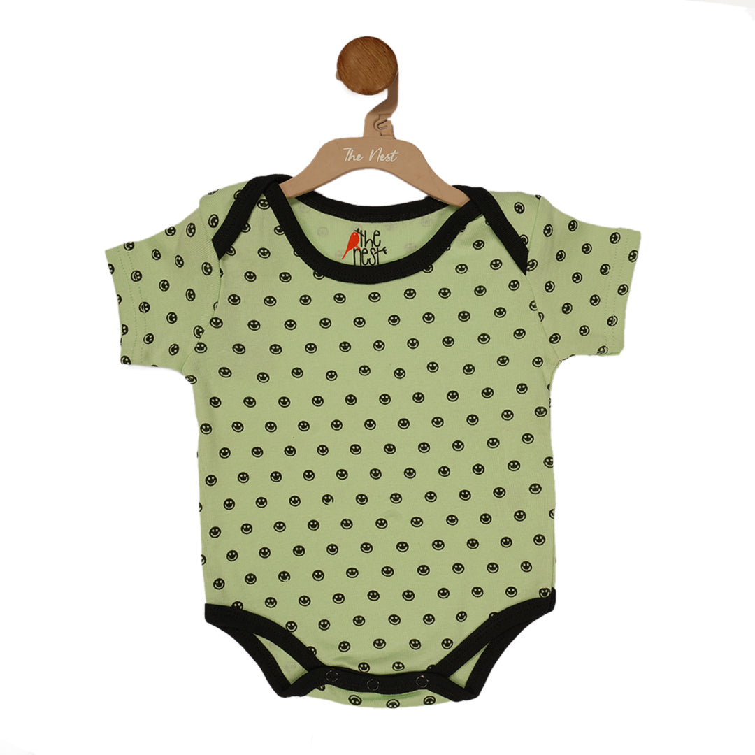 Just Smile + ZOO - Nest Basic Short Sleeve BodySuit (Sage Green)