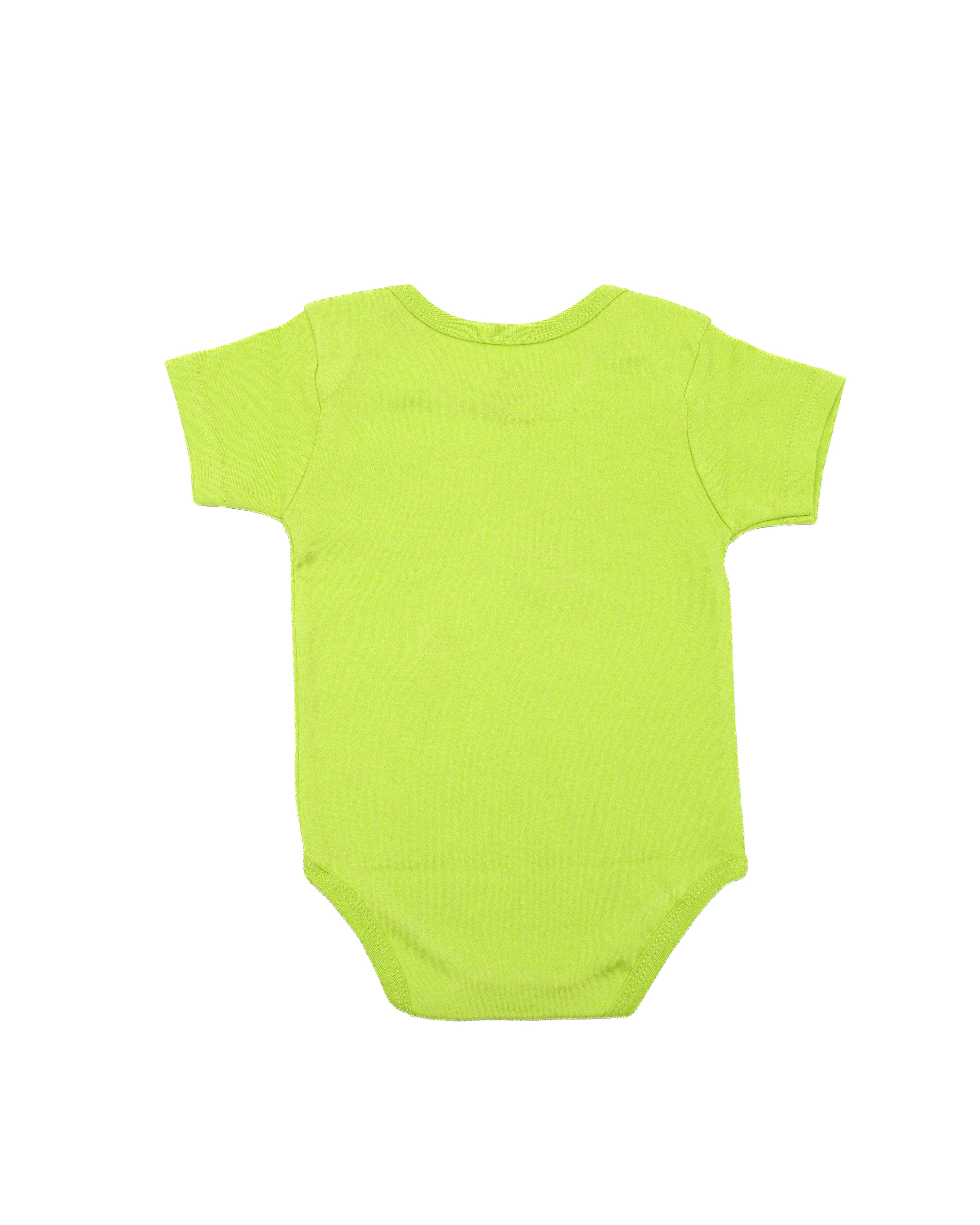 Ghousla Short Sleeves Bodysuit Lime Green