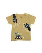 Ghousla Cat T-Shirt - Beige