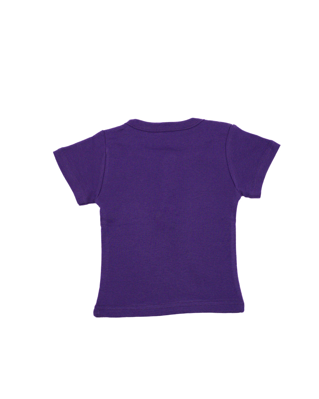 Ghousla Short Sleeve Henley in Bright Violet