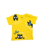 Ghousla Cat T-Shirt - Yellow