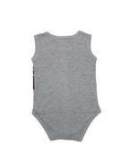 Ghousla Sleeveless Bodysuit in Grey Marl