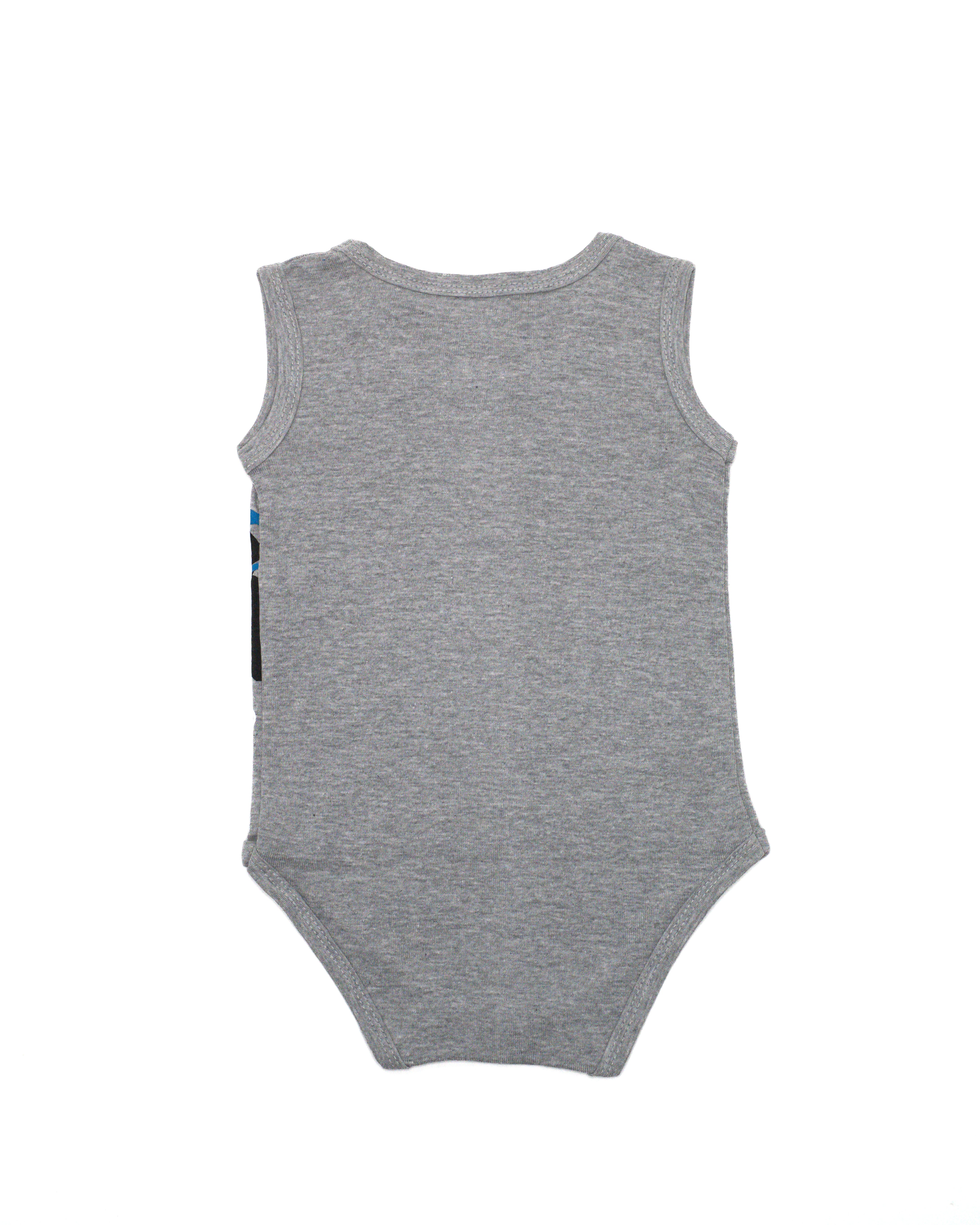 Ghousla Sleeveless Bodysuit in Grey Marl